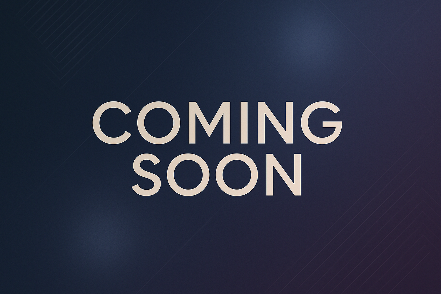 Coming soon